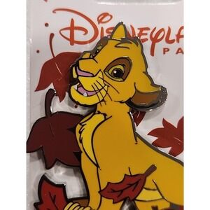 Disney Pin Lion‎ King Simba Cub Fall Leaves Leaf Paris Exclusive DLP 00034